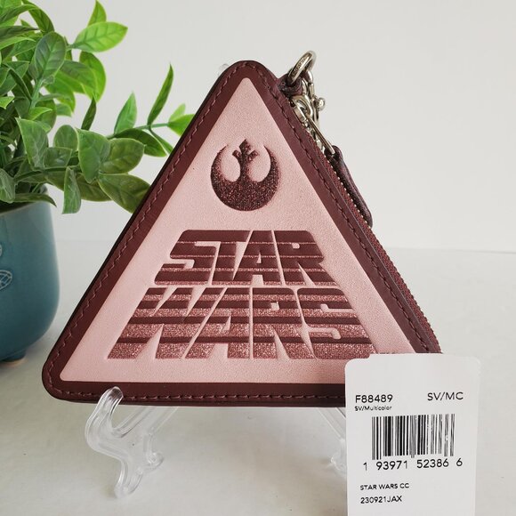 Coach Handbags - NWT Coach x Star Wars Triangular Coin Purse (#F88489) with chain
